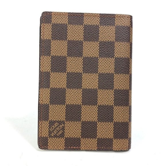 LOUIS VUITTON Damier Couvertle Cover passport case Damier Canvas Brown - Picture 1 of 10